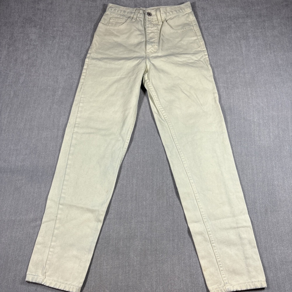 Vintage GUESS Jeans Made USA Size 28 Georges Marciano Classic Denim White 90s